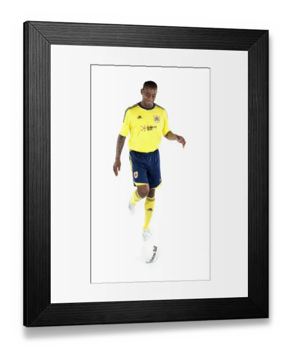 Framed Print : Bristol City First Team: Unveiling the New Kits for Season 11-12