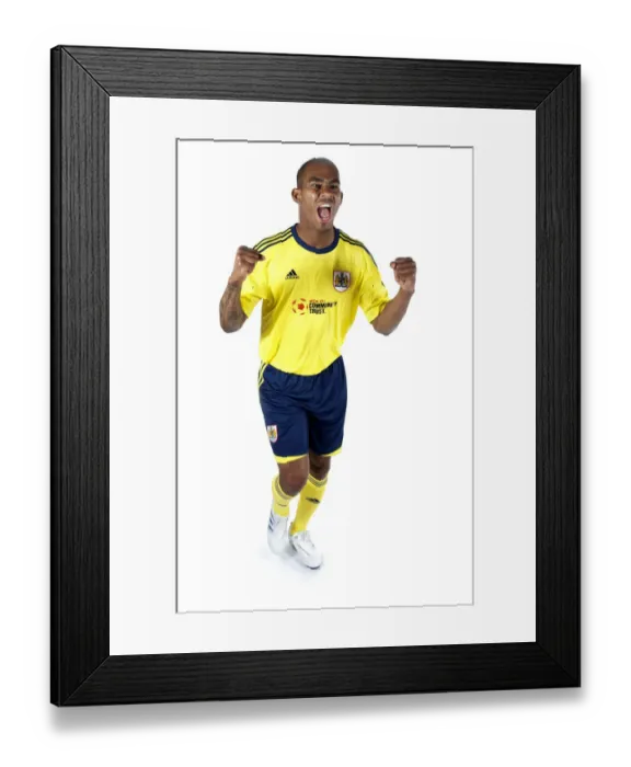 Framed Print : Bristol City First Team: New Kits Unveiled - Season 11-12
