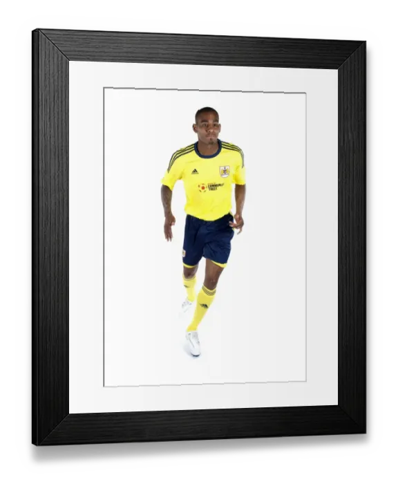 Framed Print : Bristol City First Team: Unveiling the New Kits for Season 11-12