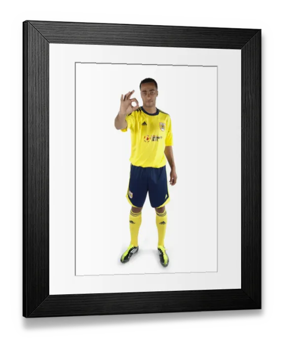 Framed Print : Bristol City First Team: Revealing the New Kits for Season 11-12