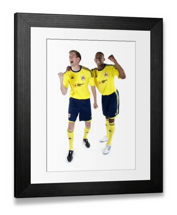 Framed Print : Bristol City First Team: New Kit Reveal 2011-2012 Framed Print : Bristol City First Team: New Kit Reveal 2011-2012