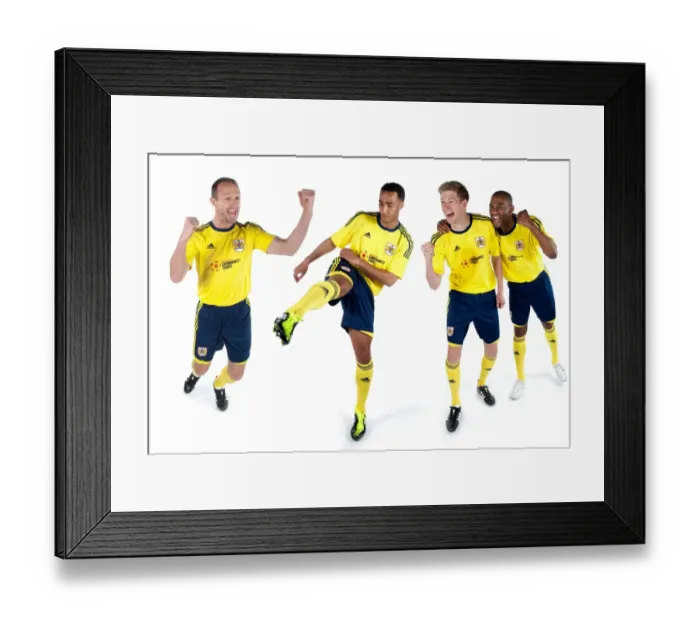 Framed Print : Bristol City First Team: New Kits Revealed for Season 11-12 Framed Print : Bristol City First Team: New Kits Revealed for Season 11-12