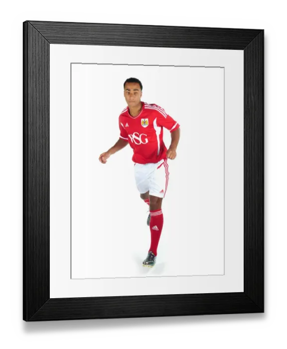 Framed Print : Bristol City FC: Unveiling the New Kit for Season 11-12