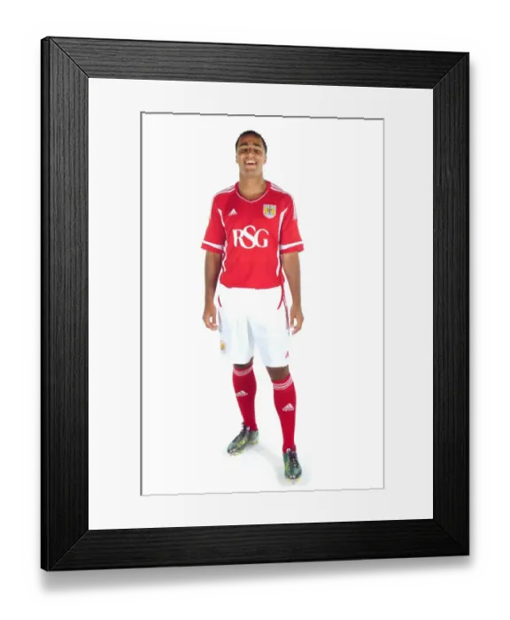 Framed Print : Bristol City First Team: New Kits Unveiled for Season 11-12