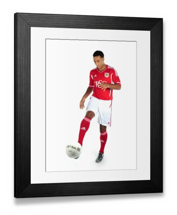 Framed Print : Bristol City First Team: Revealing the New Kits for Season 11-12