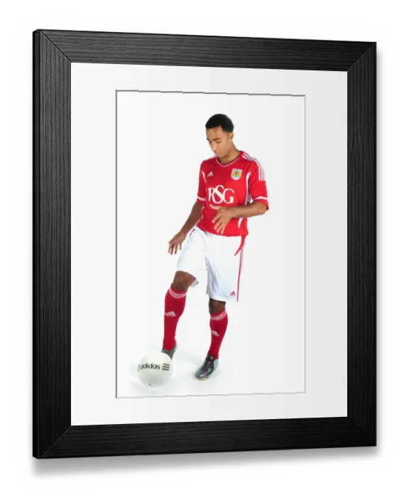 Framed Print : Bristol City First Team: Unveiling the New Kits for Season 11-12