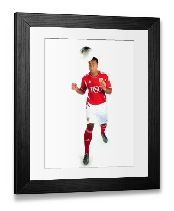 Framed Print : Bristol City First Team: New Kits Unveiled for Season 11-12