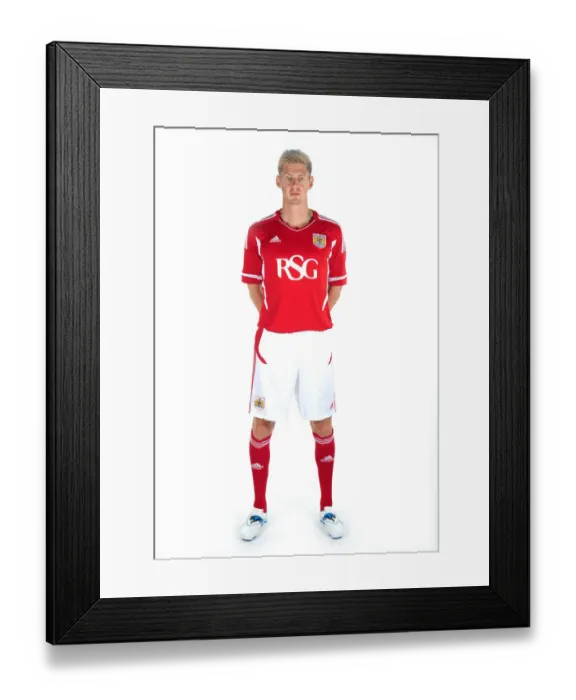 Framed Print : Bristol City's Director of Football, Keith Burt, Scouting at Port Vale's Vale Park