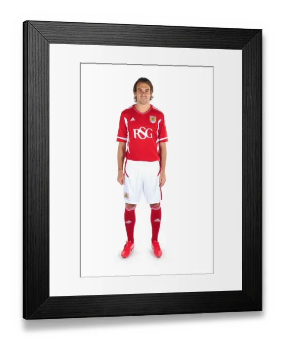 Framed Print : Bristol City First Team: Unveiling New Kits for Season 11-12