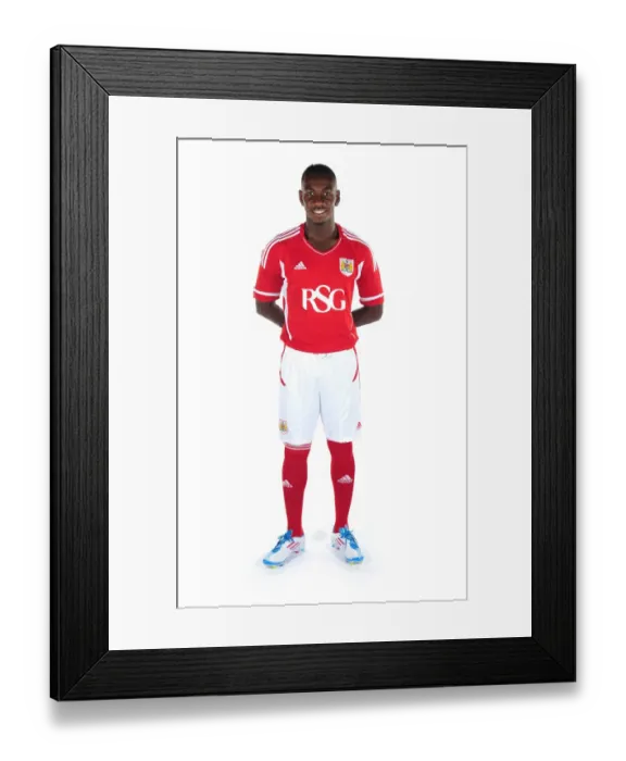 Framed Print : Bristol City First Team: Unveiling the New Kits for Season 11-12