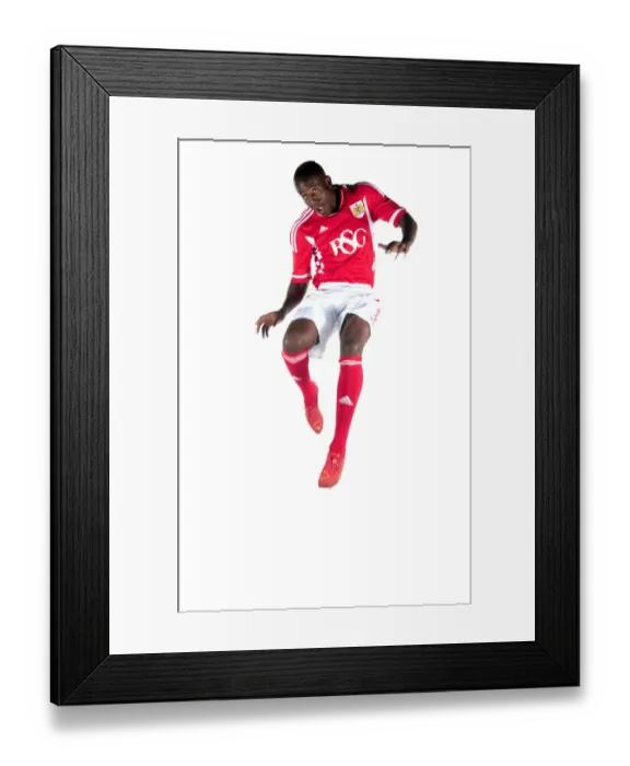 Framed Print : Bristol City First Team: Unveiling the New Kits for Season 11-12