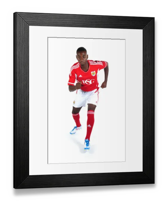 Framed Print : Bristol City First Team: Unveiling the New Kits for Season 11-12