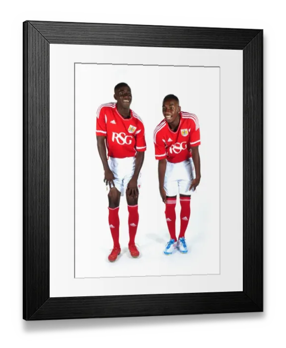 Framed Print : Bristol City First Team: Unveiling the New Kits for Season 11-12 Framed Print : Bristol City First Team: Unveiling the New Kits for Season 11-12