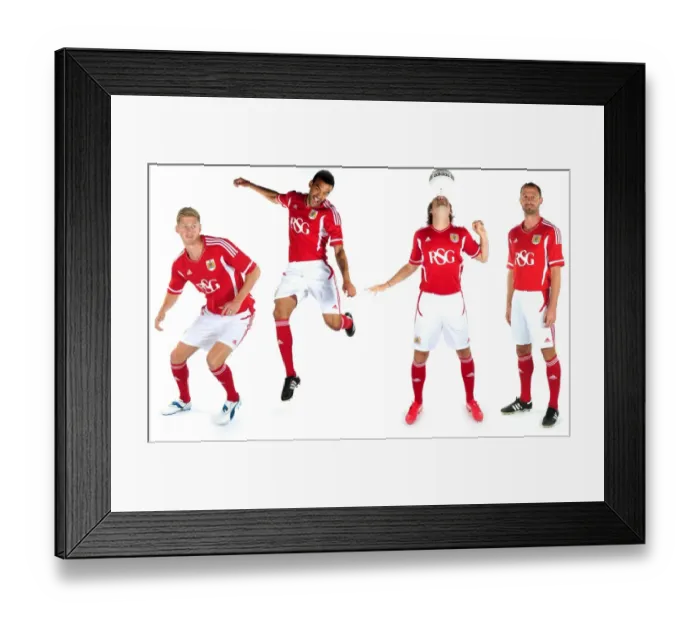 Framed Print : Bristol City First Team: Unveiling the New Kits for Season 11-12 Framed Print : Bristol City First Team: Unveiling the New Kits for Season 11-12