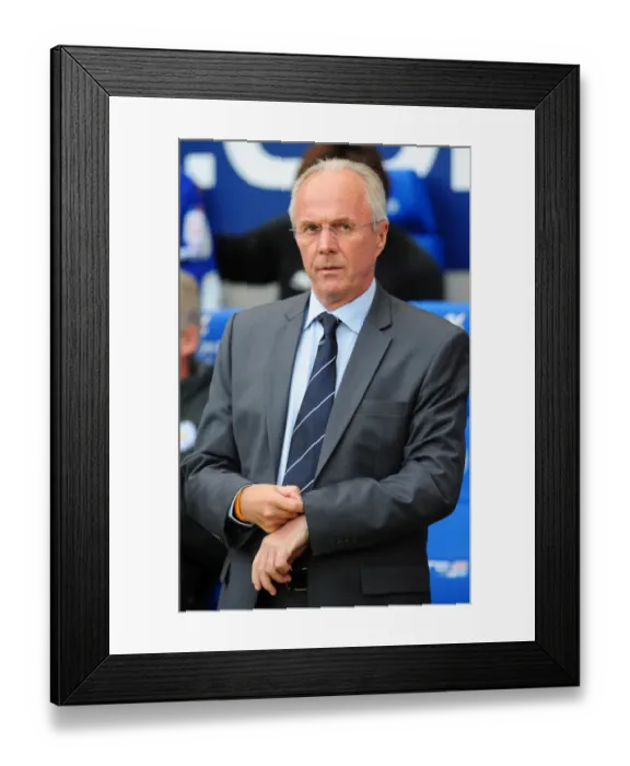 Framed Print : Sven Goran Eriksson Leads Leicester City Against Bristol City in Championship Match at King Power Stadium (17-08-2011) Framed Print : Sven Goran Eriksson Leads Leicester City Against Bristol City in Championship Match at King Power Stadium (17-08-2011)