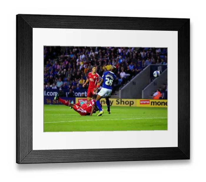 Framed Print : Marvin Elliott's Overhead Kick Attempt vs. Leicester City (Bristol City in Championship, 06 / 08 / 2011) Framed Print : Marvin Elliott's Overhead Kick Attempt vs. Leicester City (Bristol City in Championship, 06 / 08 / 2011)