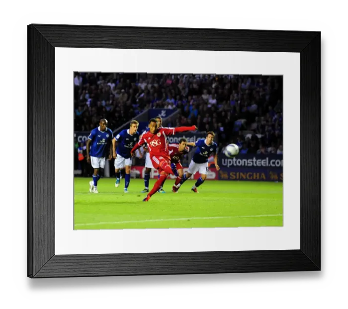 Framed Print : Nicky Maynard's Heartbreaking Penalty Denied: Leicester City vs. Bristol City (Championship, 06 / 08 / 2011) Framed Print : Nicky Maynard's Heartbreaking Penalty Denied: Leicester City vs. Bristol City (Championship, 06 / 08 / 2011)