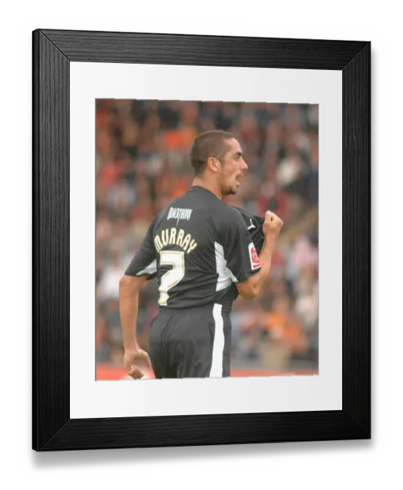Framed Print : Scott Murray in Action: Blackpool vs. Bristol City