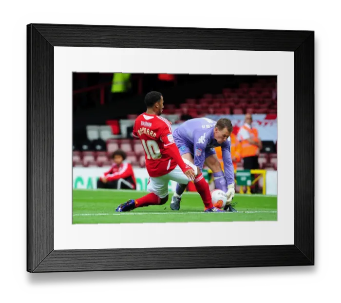 Framed Print : Championship Showdown: Ashdown Denies Maynard as Portsmouth Edge Past Bristol City, 2008-11 Framed Print : Championship Showdown: Ashdown Denies Maynard as Portsmouth Edge Past Bristol City, 2008-11