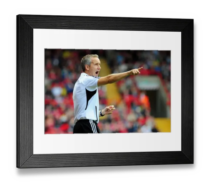 Framed Print : Keith Millen Leads Bristol City Against Portsmouth in 2008 Championship Clash at Ashton Gate Stadium