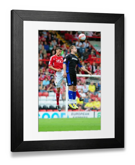 Framed Print : Bristol City vs Portsmouth: James Wilson vs Luke Varney - Championship Clash at Ashton Gate Stadium (200811) Framed Print : Bristol City vs Portsmouth: James Wilson vs Luke Varney - Championship Clash at Ashton Gate Stadium (200811)