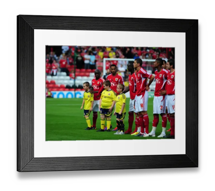 Framed Print : Bristol City vs Portsmouth Rivalry: A Clash of Football Titans - Season 11-12