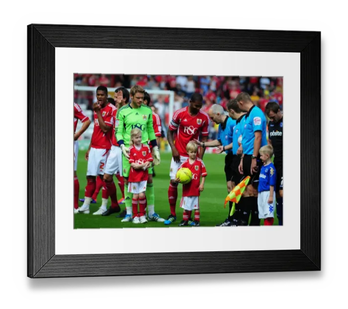 Framed Print : Football Rivalry: Bristol City vs Portsmouth - Season 11-12