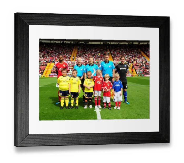 Framed Print : Bristol City vs Portsmouth: A Football Showdown - Season 11-12