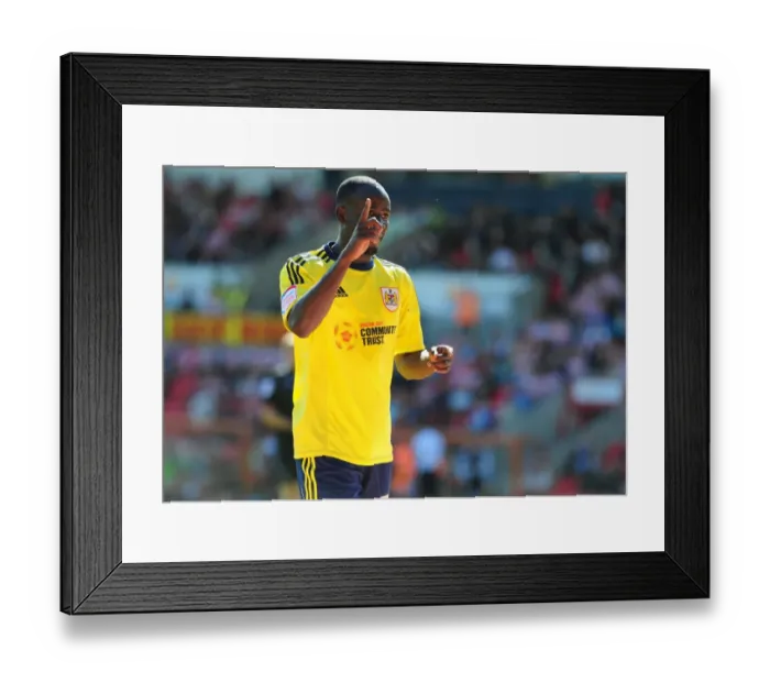 Framed Print : Adomah's Goal: Doncaster Rovers vs. Bristol City, League Cup 2011