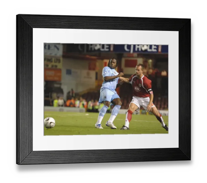 Framed Print : Louis Carey Faces His Former Team: Bristol City vs Manchester City