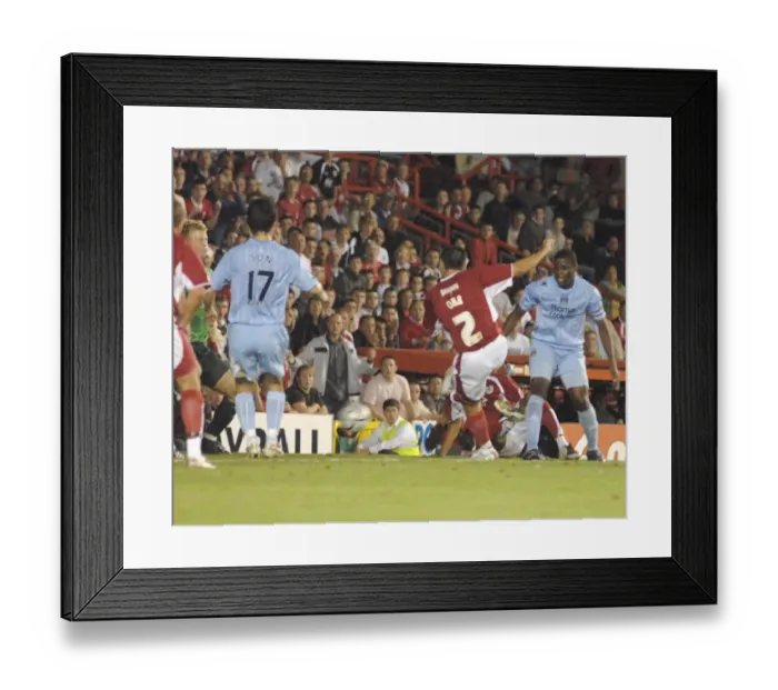 Framed Print : Bradley Orr's Homecoming: Manchester City vs. Bristol City Showdown Framed Print : Bradley Orr's Homecoming: Manchester City vs. Bristol City Showdown