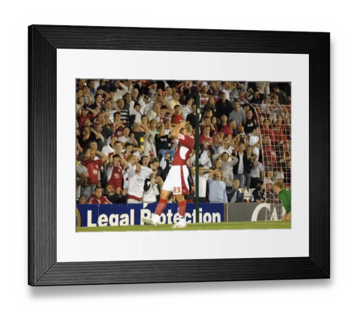 Framed Print : Lee Trundle's Past Glory: A Battle against Manchester City (Bristol City vs Manchester City) Framed Print : Lee Trundle's Past Glory: A Battle against Manchester City (Bristol City vs Manchester City)