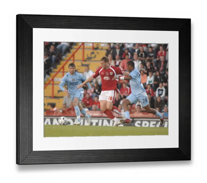 Framed Print : Brian Wilson vs Manchester City: A Moment from the Bristol City Match