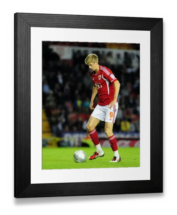 Framed Print : Bristol City vs Swindon Town: Jon Stead Scores in League Cup Clash at Ashton Gate Stadium (August 24, 2011)
