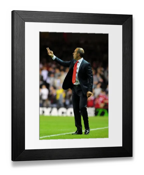 Framed Print : Paulo Di Canio Leads Swindon Town in 2011 League Cup Clash against Bristol City at Ashton Gate Stadium