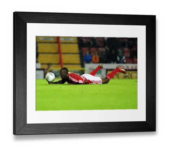 Framed Print : Bristol City vs Swindon Town: Albert Adomah in League Cup Action at Ashton Gate Stadium (August 2011) Framed Print : Bristol City vs Swindon Town: Albert Adomah in League Cup Action at Ashton Gate Stadium (August 2011)