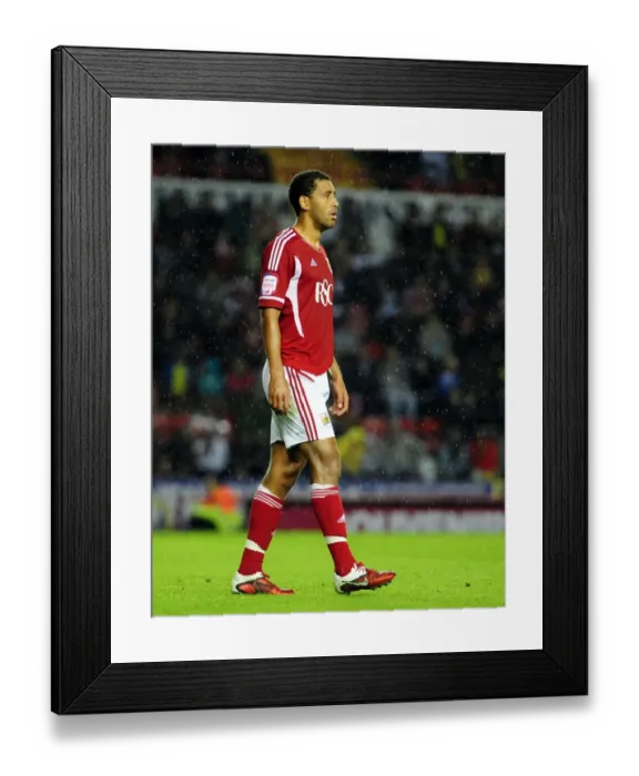 Framed Print : Bristol City vs Swindon Town, League Cup Match: Lewin Nyatanga at Ashton Gate Stadium (August 24, 2011)