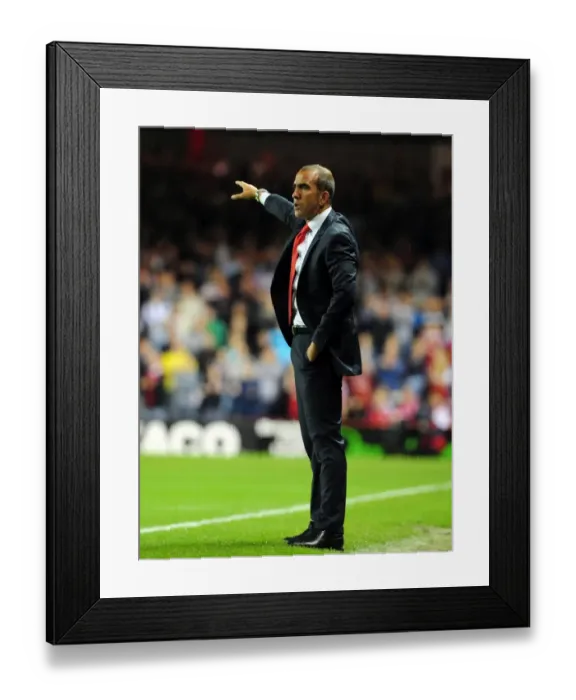 Framed Print : Paulo Di Canio at Ashton Gate: Bristol City vs Swindon Town League Cup Clash (August 2011)
