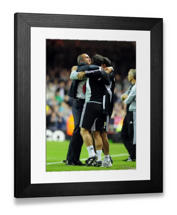 Framed Print : Di Canio's Shock League Cup Victory: Swindon Manager Celebrates Upset Over Bristol City (August 2011)