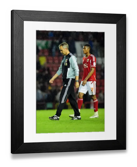 Framed Print : Keith Millen's Disappointing Exit: Bristol City v Swindon Town, League Cup 2011 Framed Print : Keith Millen's Disappointing Exit: Bristol City v Swindon Town, League Cup 2011