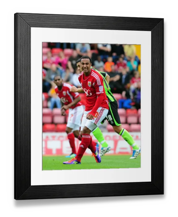 Framed Print : Bristol City's Nicky Maynard Displays Frustration During Championship Match Against Brighton (10-09-2011) Framed Print : Bristol City's Nicky Maynard Displays Frustration During Championship Match Against Brighton (10-09-2011)
