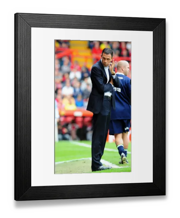 Framed Print : Championship Showdown: Gus Poyet Silences Bristol City - September 10, 2011 Framed Print : Championship Showdown: Gus Poyet Silences Bristol City - September 10, 2011