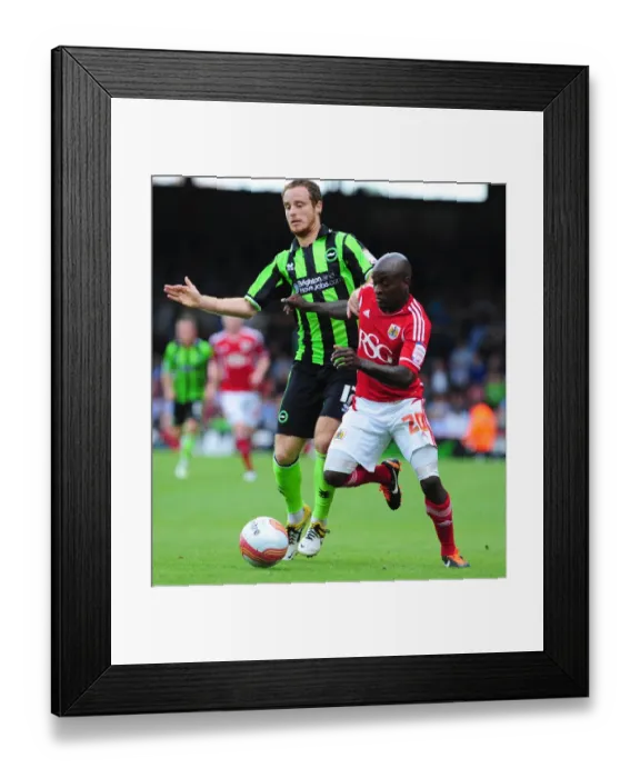 Framed Print : Bristol City's Jamal Campbell-Ryce vs. Brighton's Inigo Calderon: Battle for the Ball in Championship Match, September 10, 2011 Framed Print : Bristol City's Jamal Campbell-Ryce vs. Brighton's Inigo Calderon: Battle for the Ball in Championship Match, September 10, 2011