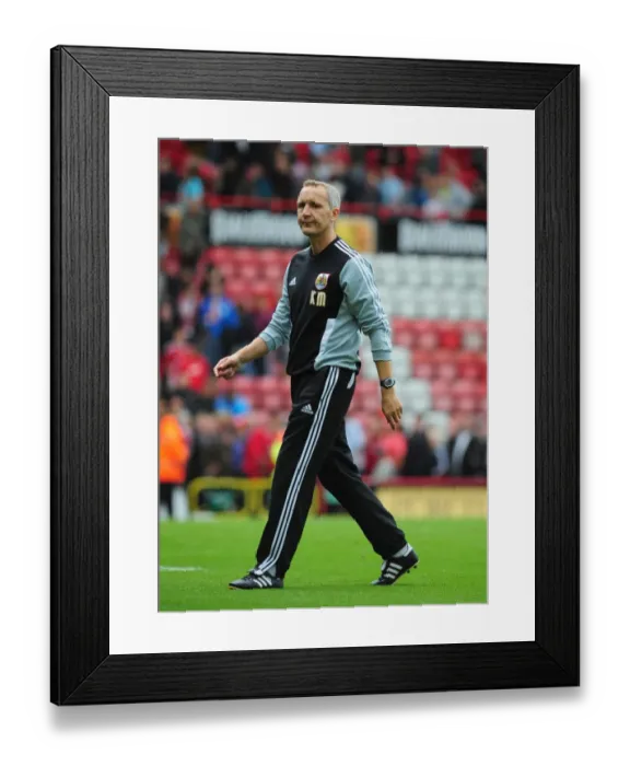 Framed Print : Bristol City FC: Keith Millen Leads Against Brighton in Championship Match at Ashton Gate Stadium (10-09-2011)