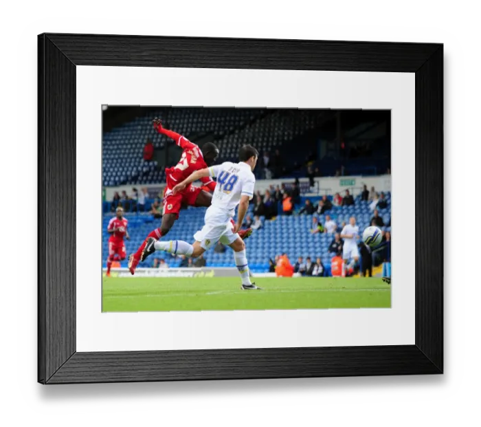 Framed Print : 16-9-2011: Leeds United vs. Bristol City - Albert Adomah's Close Call (Football, League Cup)