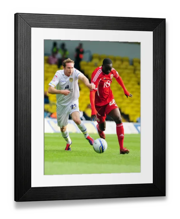 Framed Print : Adomah vs. White: Battle for the Ball in Leeds United vs. Bristol City League Cup Clash - 16 / 09 / 2011 Framed Print : Adomah vs. White: Battle for the Ball in Leeds United vs. Bristol City League Cup Clash - 16 / 09 / 2011