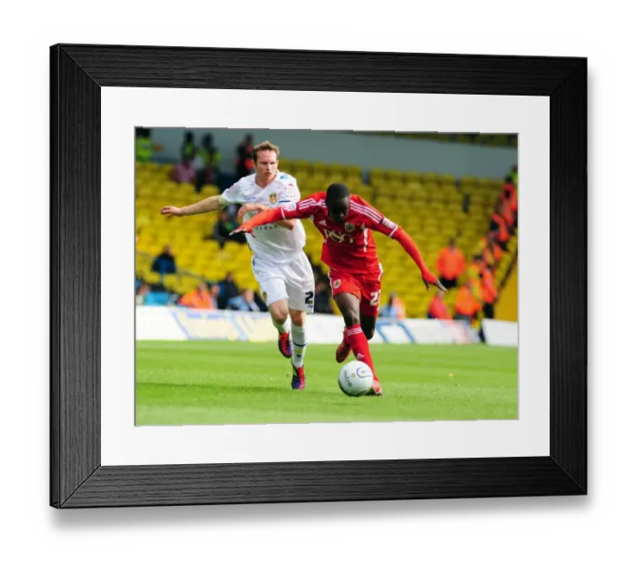 Framed Print : A Battle for the Ball: Adomah vs. White in the Leeds United vs. Bristol City League Cup Clash - 16 / 09 / 2011 Framed Print : A Battle for the Ball: Adomah vs. White in the Leeds United vs. Bristol City League Cup Clash - 16 / 09 / 2011