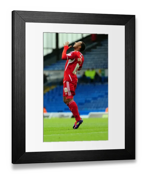 Framed Print : Leeds United vs. Bristol City: Nicky Maynard in League Cup Action at Elland Road (16-09-2011)