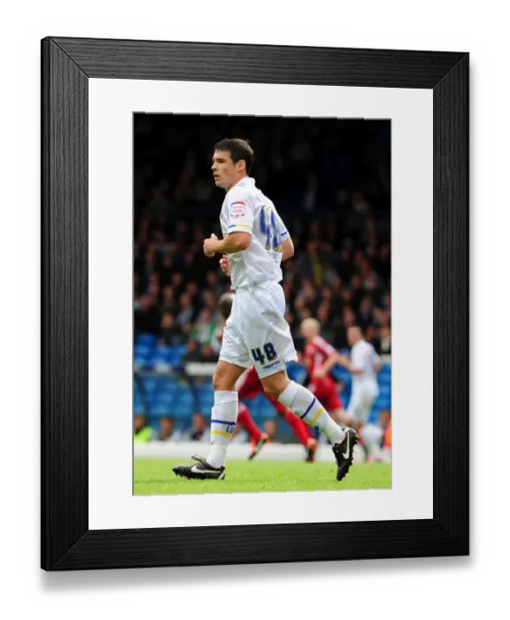 Framed Print : Leeds United vs. Bristol City: Darren O'Dea in League Cup Action at Elland Road - 16th September 2011