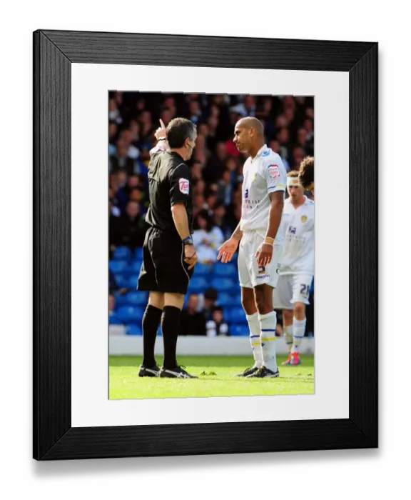 Framed Print : Leeds Kisnorbo Sent Off for Penalty Foul on Maynard in Leeds United vs. Bristol City (16 / 09 / 2011) Framed Print : Leeds Kisnorbo Sent Off for Penalty Foul on Maynard in Leeds United vs. Bristol City (16 / 09 / 2011)